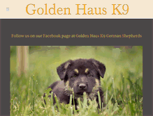 Tablet Screenshot of goldenhausk9.com